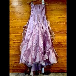 Floor length organza dress